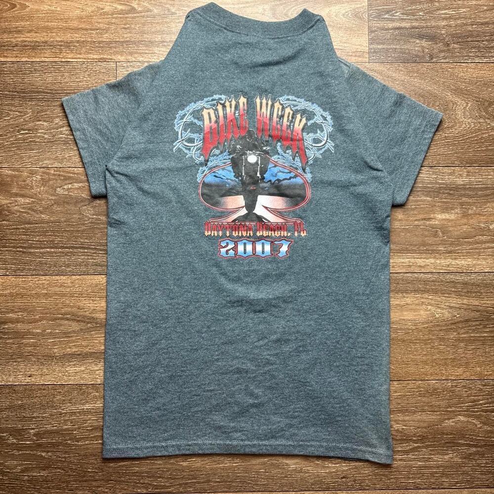 Vintage Grey 2007 Daytona Bike Week Grey Tee